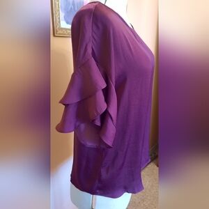Naked Zebra Purple Layered Blouse